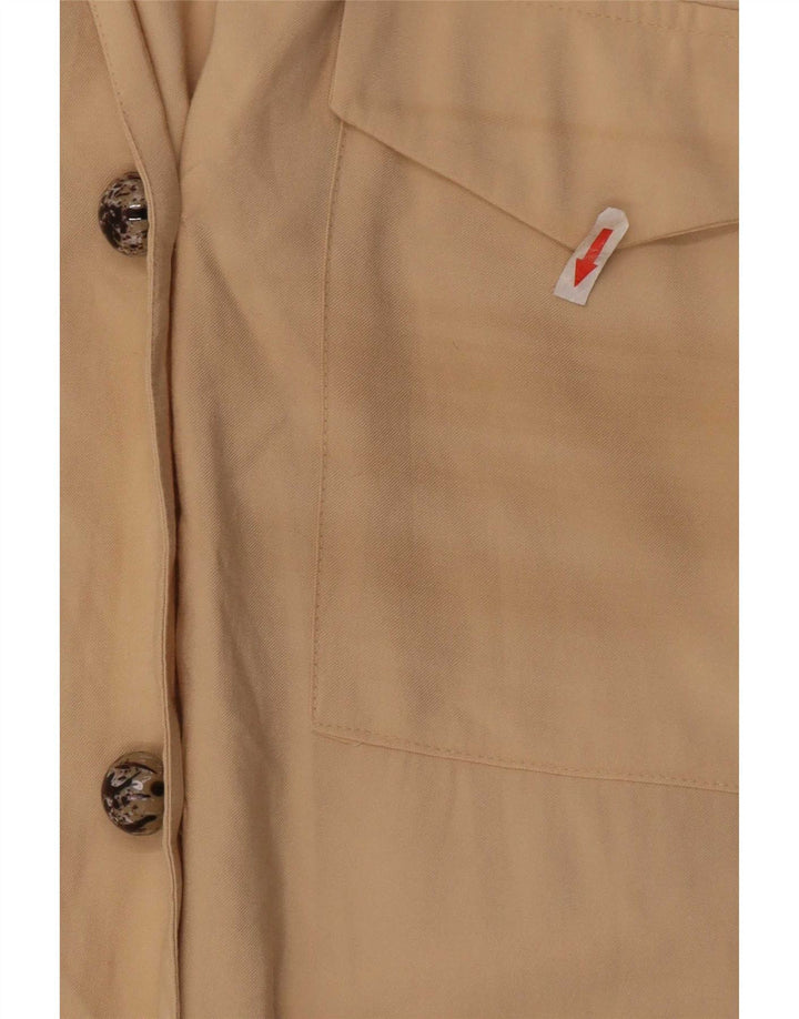 Zara Γυναικείο Πουκάμισο UK 14 Medium Beige Viscose