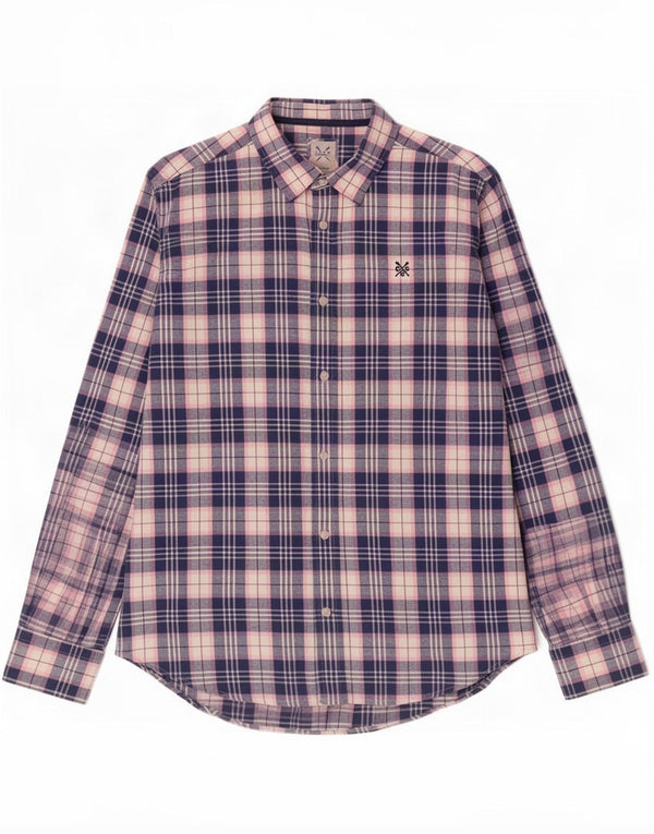 Crew Clothing Ανδρικό πουκάμισο Classic Fit Flannel Large Blue Check