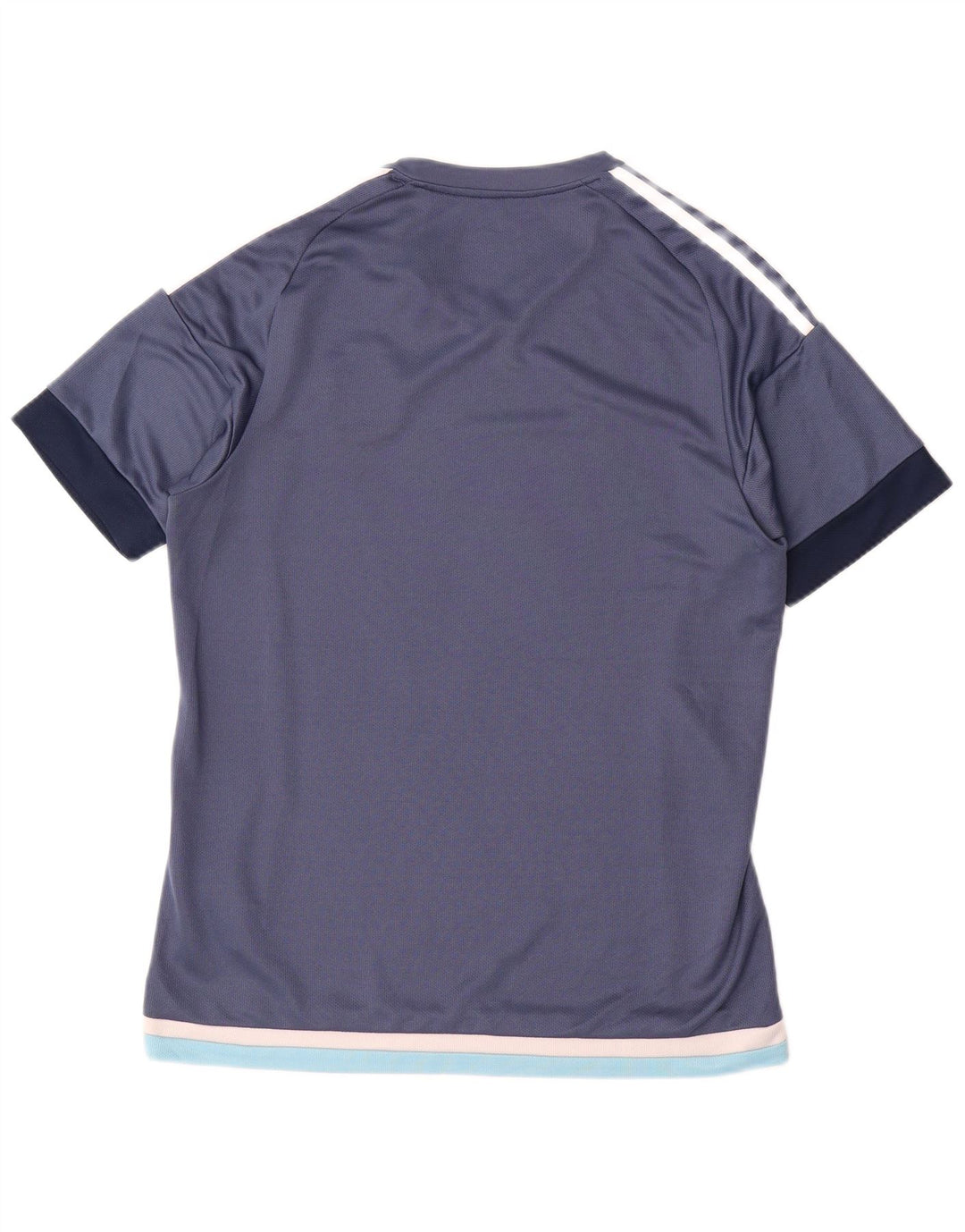 Ανδρικό T-Shirt Climalite Adidas Top Medium Navy Blue Colorblock Πολυεστέρας