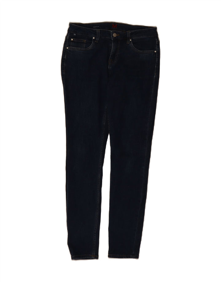 CREW CLOTHING Womens Skinny Jeans UK 10 Small W27 L29 Navy Blue Cotton Vintage Crew Clothing and Second-Hand Crew Clothing from Messina Hembry 