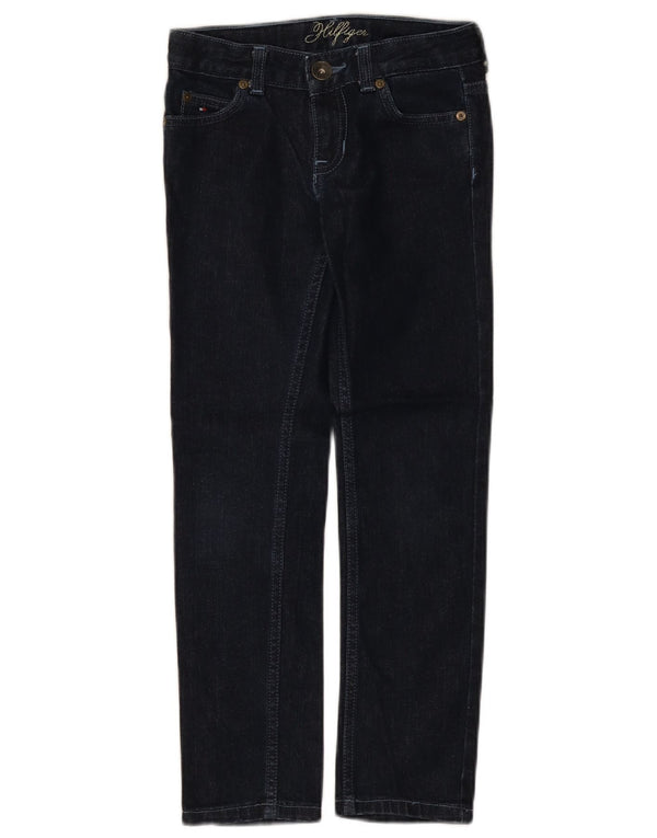 Tommy Hilfiger Boys Slim Jeans 7-8 ετών W24 L23 Navy Blue Cotton