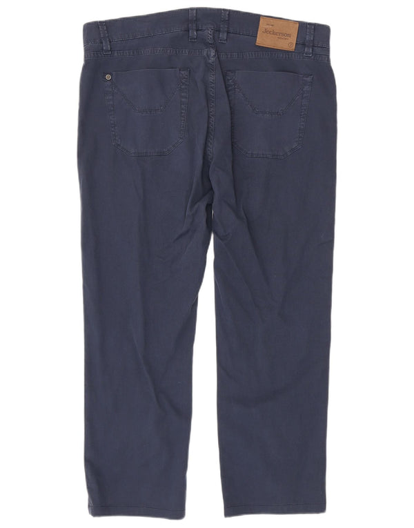 Ανδρικό Jeckerson Slim Fit Casual Παντελόνι W36 L26 Navy Blue Cotton