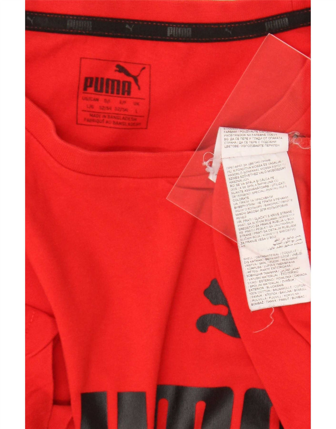 Ανδρικό γραφικό T-Shirt Puma Top μεγάλο κόκκινο βαμβακερό