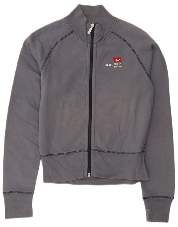 Γυναικεία φόρμα Diesel Crop Top Jacket UK 14 Large Grey Cotton