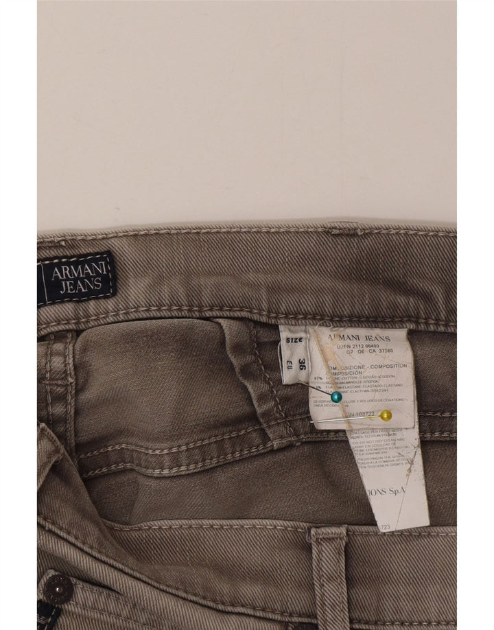 Ανδρικό τζιν Armani ίσιο W36 L35 Γκρι βαμβακερό