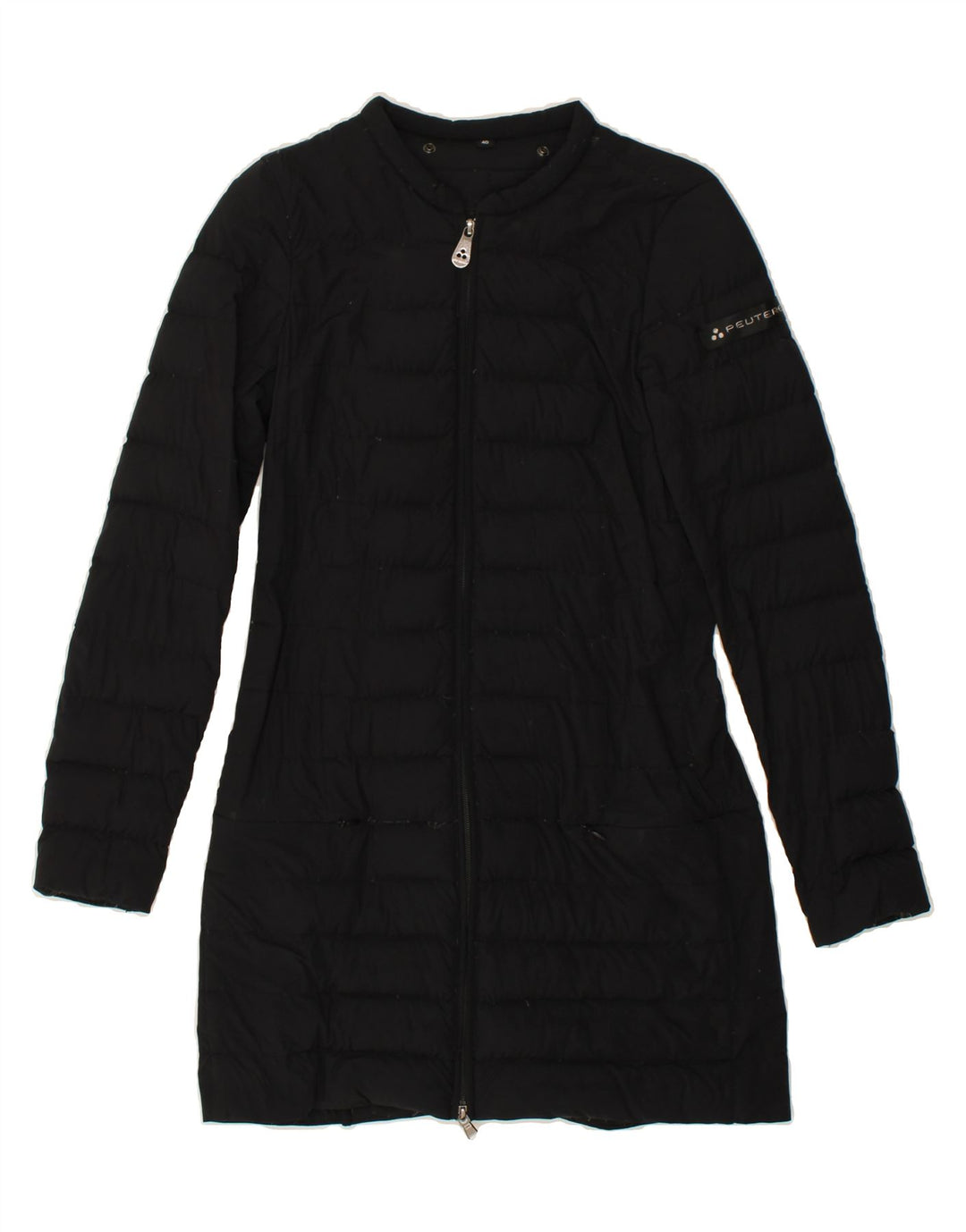 PEUTEREY Womens Padded Coat IT 40 Small Black Polyamide Vintage PEUTEREY and Second-Hand PEUTEREY from Messina Hembry 
