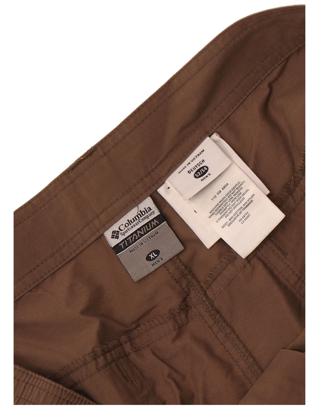 Ανδρικό σορτς Columbia Titanium Cargo XL W40 καφέ βαμβακερό