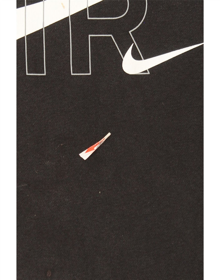 Ανδρικό γραφικό φούτερ Nike, μαύρο βαμβακερό