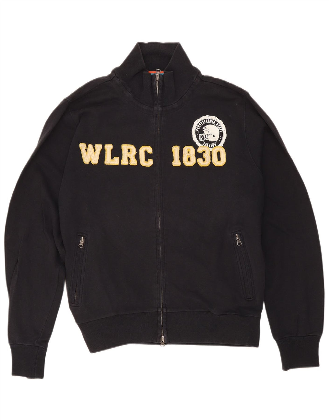 Woolrich Ανδρική φόρμα με γραφικό φόρμα Top Jacket Μεσαίο μαύρο βαμβακερό