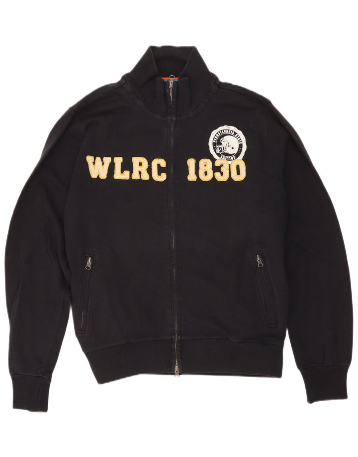 Woolrich Ανδρική φόρμα με γραφικό φόρμα Top Jacket Μεσαίο μαύρο βαμβακερό