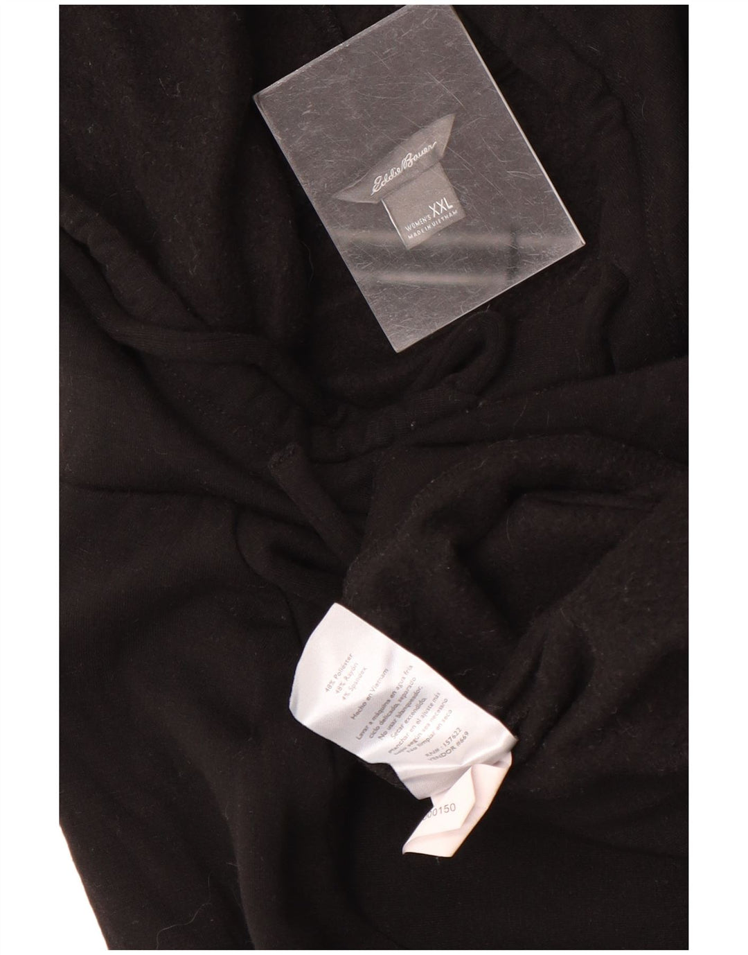 Eddie Bauer Γυναικείο Hoodie Jumper UK 20 2XL Μαύρο Πολυεστέρας