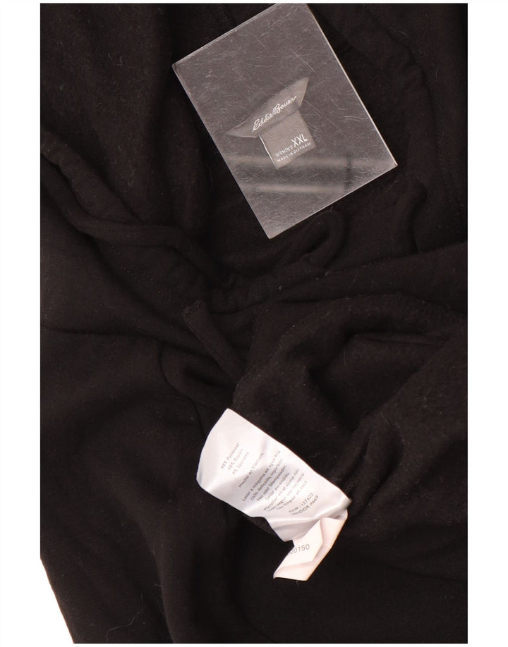 Eddie Bauer Γυναικείο Hoodie Jumper UK 20 2XL Μαύρο Πολυεστέρας