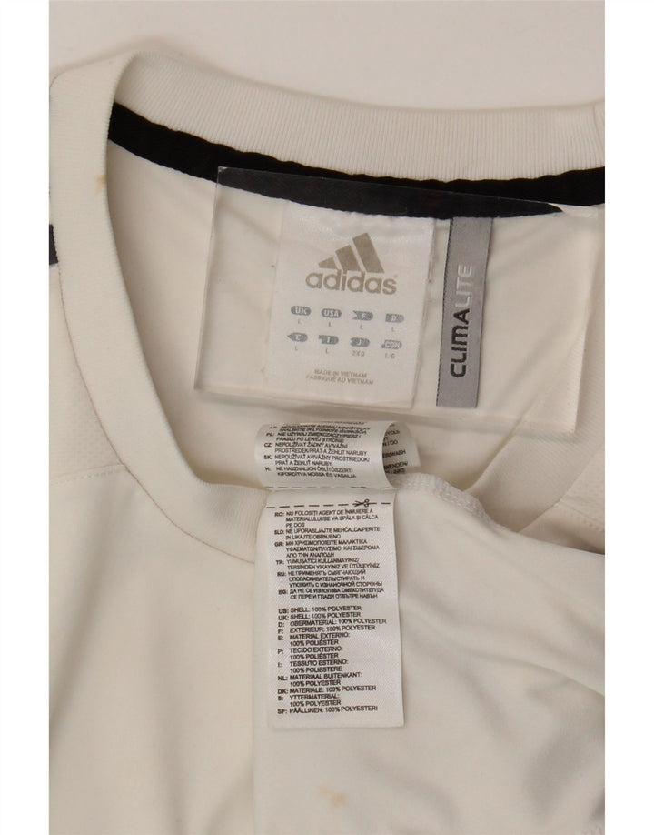 ADIDAS Ανδρικό γιλέκο Climalite Top Large White Colourblock Πολυεστέρας