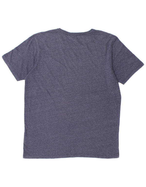 Ανδρικό γραφικό T-Shirt ANIMAL Top Large Navy Blue Polyester