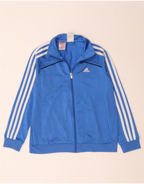 Adidas Boys αθλητική φόρμα Top Jacket 11-12 Years Blue Polyester