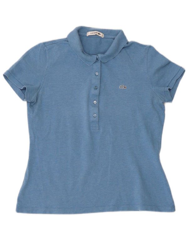 Lacoste γυναικείο κοντομάνικο μπλουζάκι πόλο κανονικής εφαρμογής, Μέγεθος 40 Medium Blue