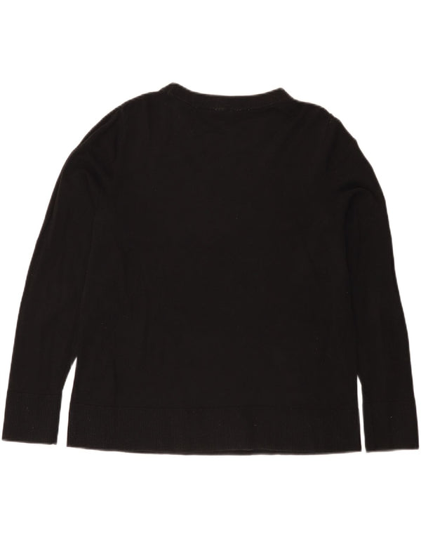 Γυναικείο πουλόβερ Cos Boat Neck Jumper UK 14 Medium Black Cotton