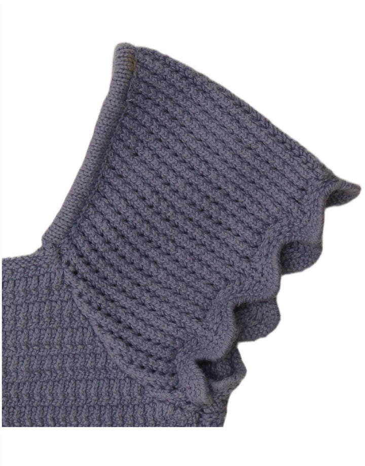 Zara Γυναικείο Knit Crop Top UK 8 Small Blue