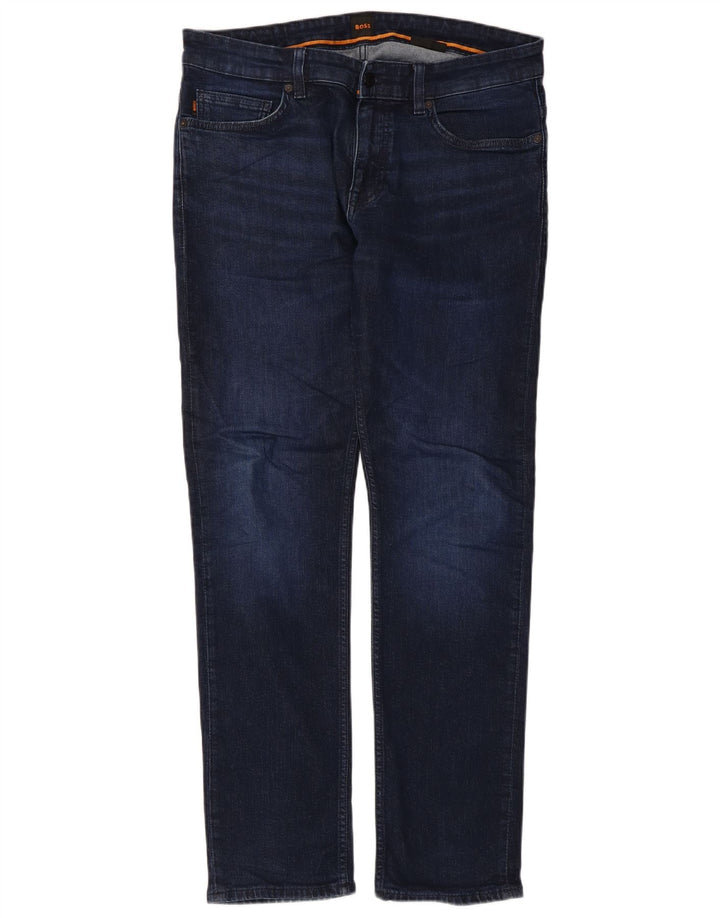 Hugo Boss Ανδρικό Delaware Slim Jeans W34 L31 Navy Blue