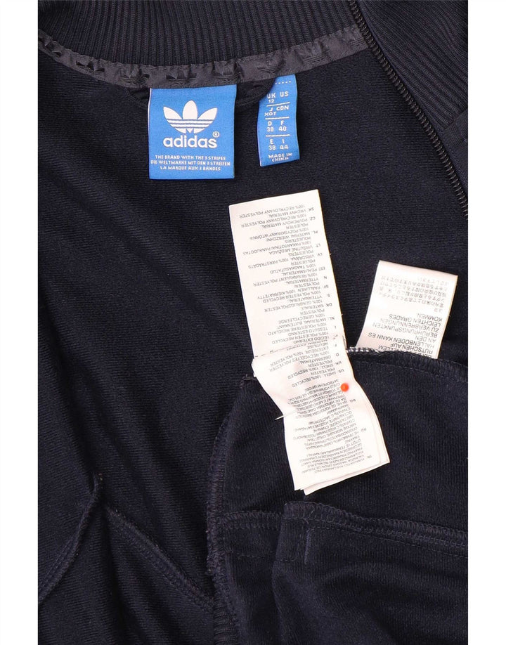 Γυναικεία αθλητική φόρμα Adidas Top Jacket UK 12 Medium Navy Blue Colourblock