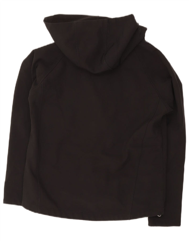 O'Neills Boys Hooded Windbreaker Jacket 10-11 Years Black Polyester