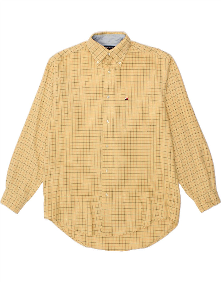 TOMMY HILFIGER Ανδρικό πουκάμισο Small Yellow Check Cotton