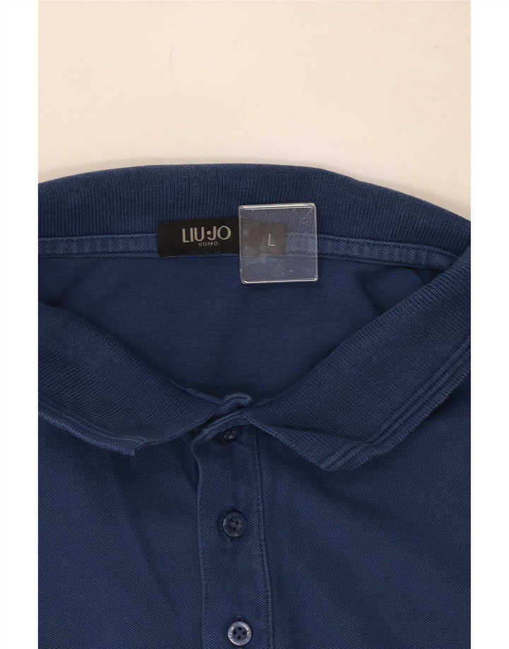 Ανδρικό μπλουζάκι πόλο Liu Jo, μεγάλο μπλε