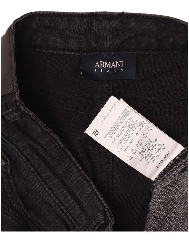 ARMANI Γυναικείο Tapered Jeans W29 L27 Μαύρο βαμβακερό
