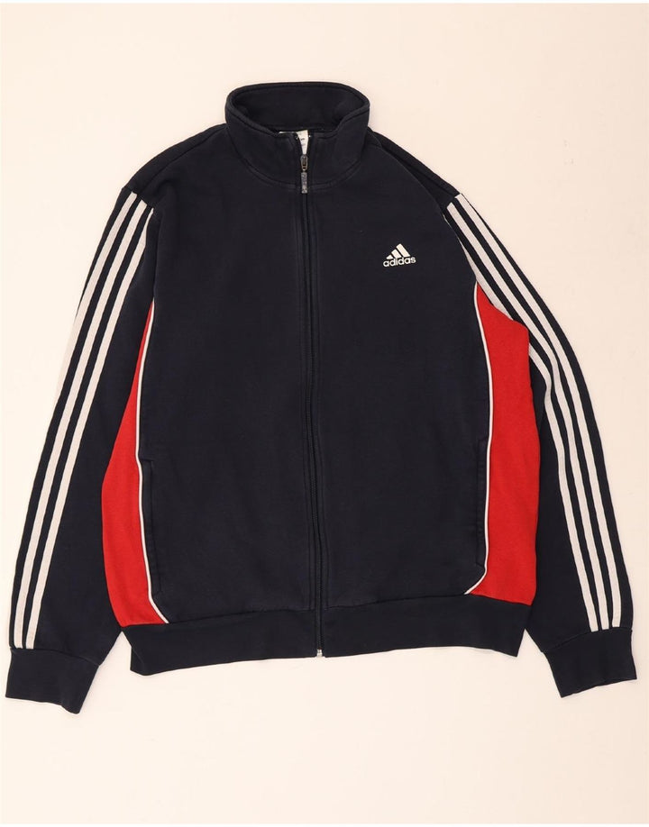 Ανδρική φόρμα Adidas Top Jacket XL Navy Blue Colourblock Βαμβακερό