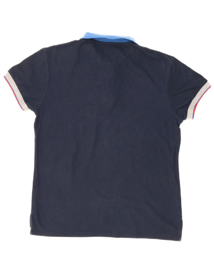 Bugatti Boys Polo πουκάμισο 13-14 ετών Navy Blue Cotton
