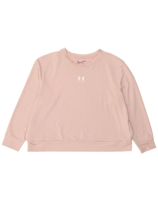 Under Armour Γυναικείο γραφικό υπερμεγέθη φούτερ Jumper UK 18 XL Pink
