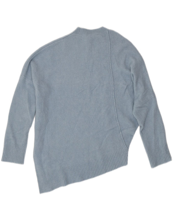 ALL SAINTS Womens Oversized Crew Neck Jumper Sweater UK 10 Small Blue