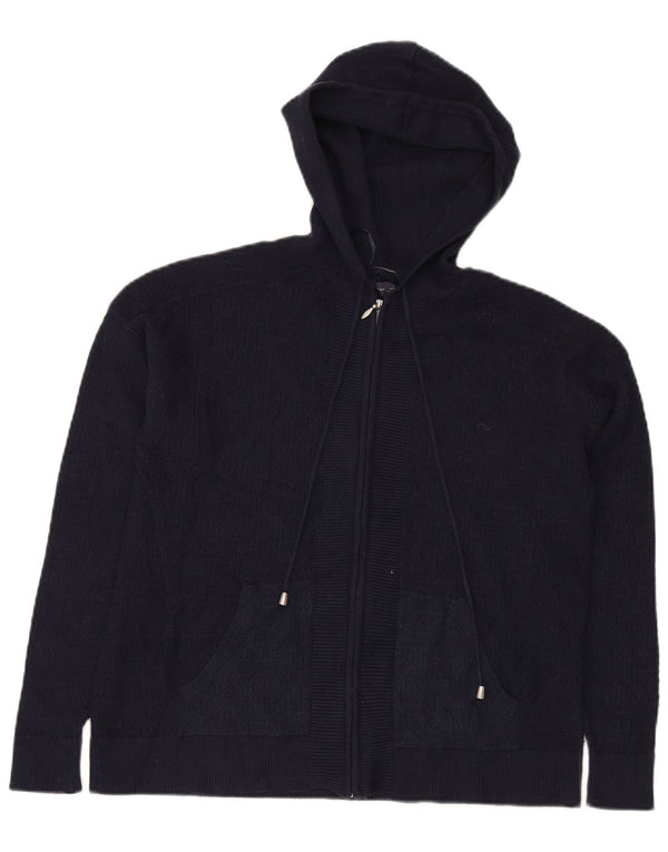 MARKS & SPENCER Γυναικείο πουλόβερ ζακέτα με χαλαρή εφαρμογή UK 14 Medium Navy Blue