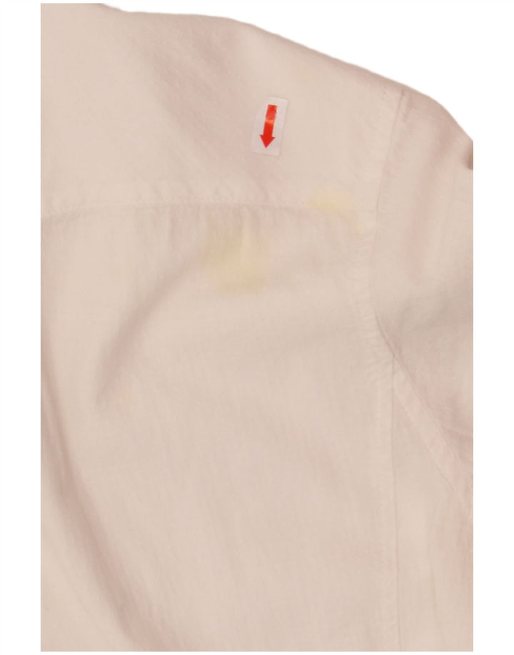 LEVI'S Womens Short Sleeve Shirt UK 10 Small White