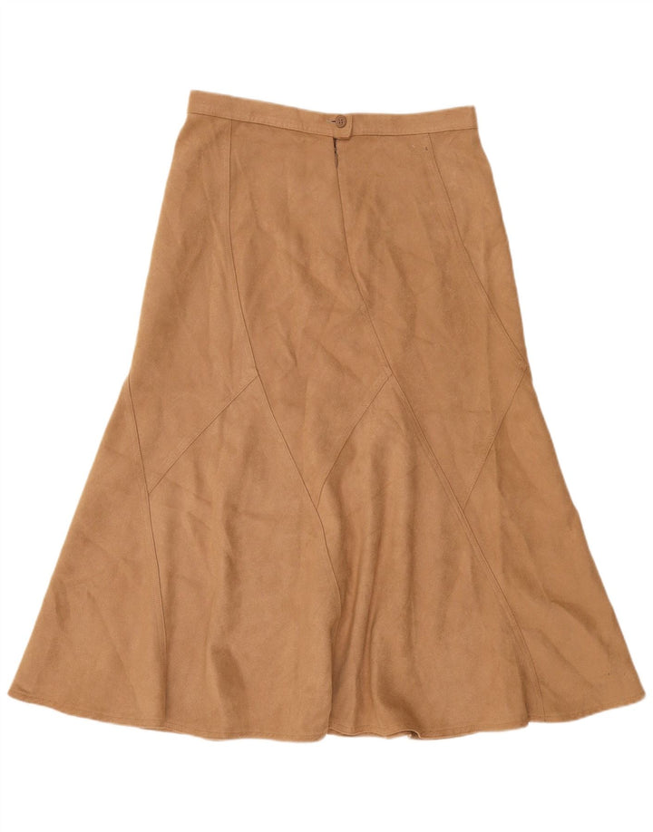 Marks & Spencer Γυναικεία φούστα σε γραμμή Α UK 12 Medium W32 Beige Polyester