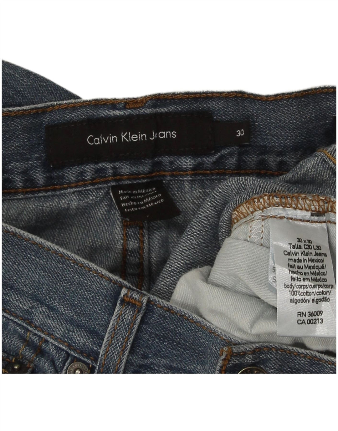 Γυναικείο τζιν ίσιο Calvin Klein W30 L30 Μπλε βαμβακερό