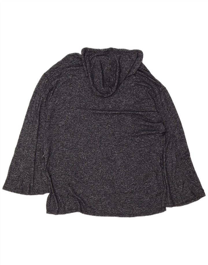 MOSSIMO Γυναικεία μπλούζα με κουκούλα Longline Top 16 Large Grey Flecked Rayon