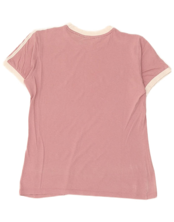Adidas Γυναικείο T-Shirt Top UK 12 Medium Pink