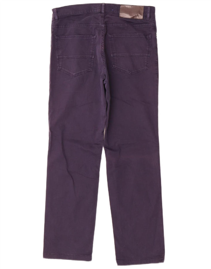 TRUSSARDI Γυναικείο ίσιο casual παντελόνι W29 L28 Navy Blue