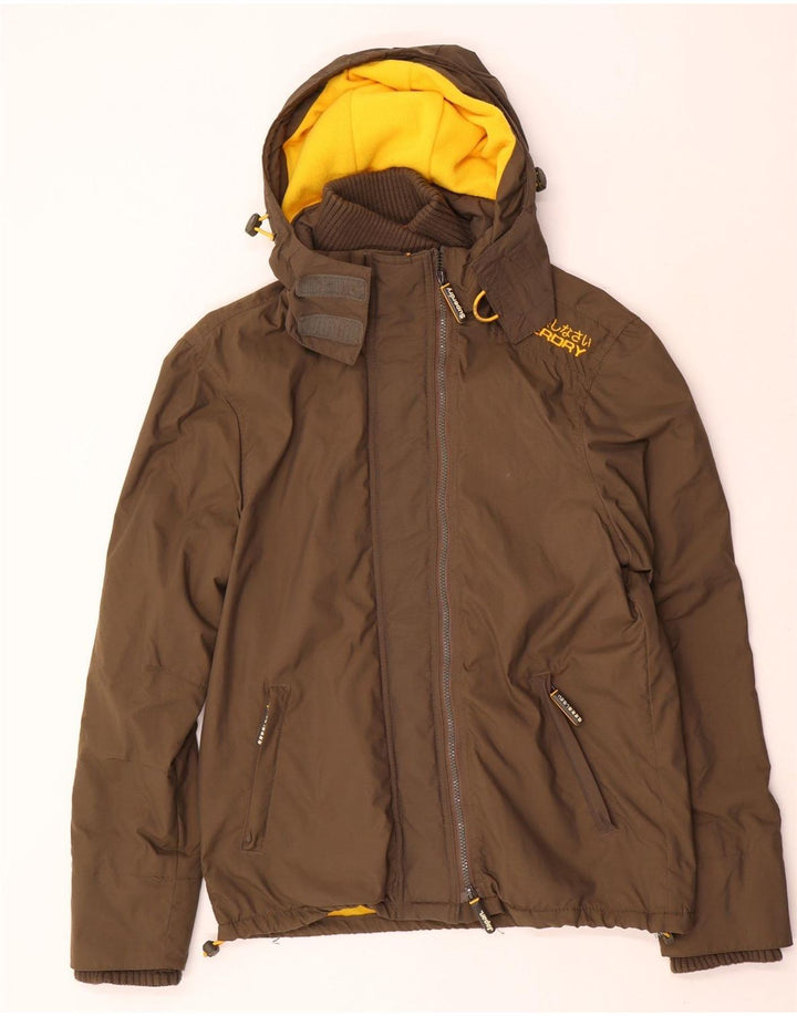 Superdry Γυναικείο Μπουφάν Windbreaker Graphic UK 16 Large Brown