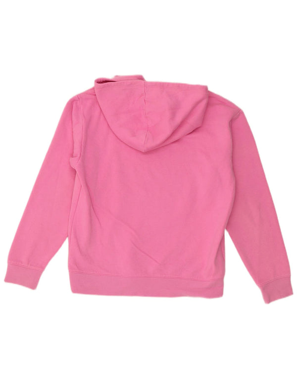Champion Girls Graphic Hoodie Jumper 13-14 Years XL Pink Cotton