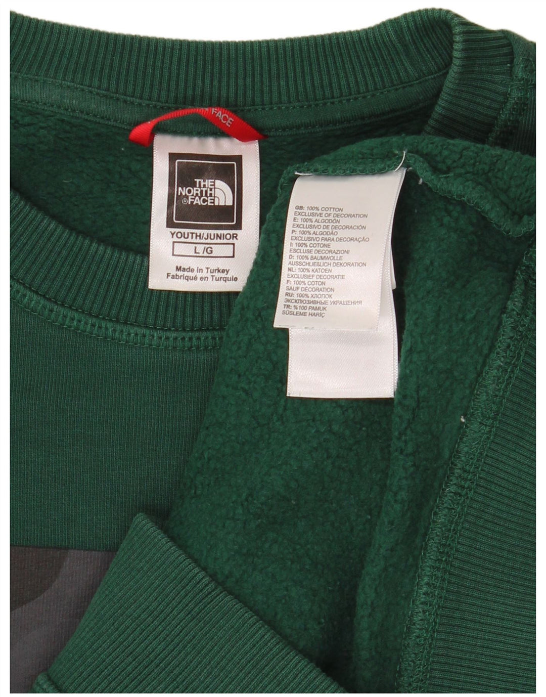 THE NORTH FACE Γραφικό Φούτερ για Αγόρια Jumper 11-12 ετών Μεγάλο Πράσινο