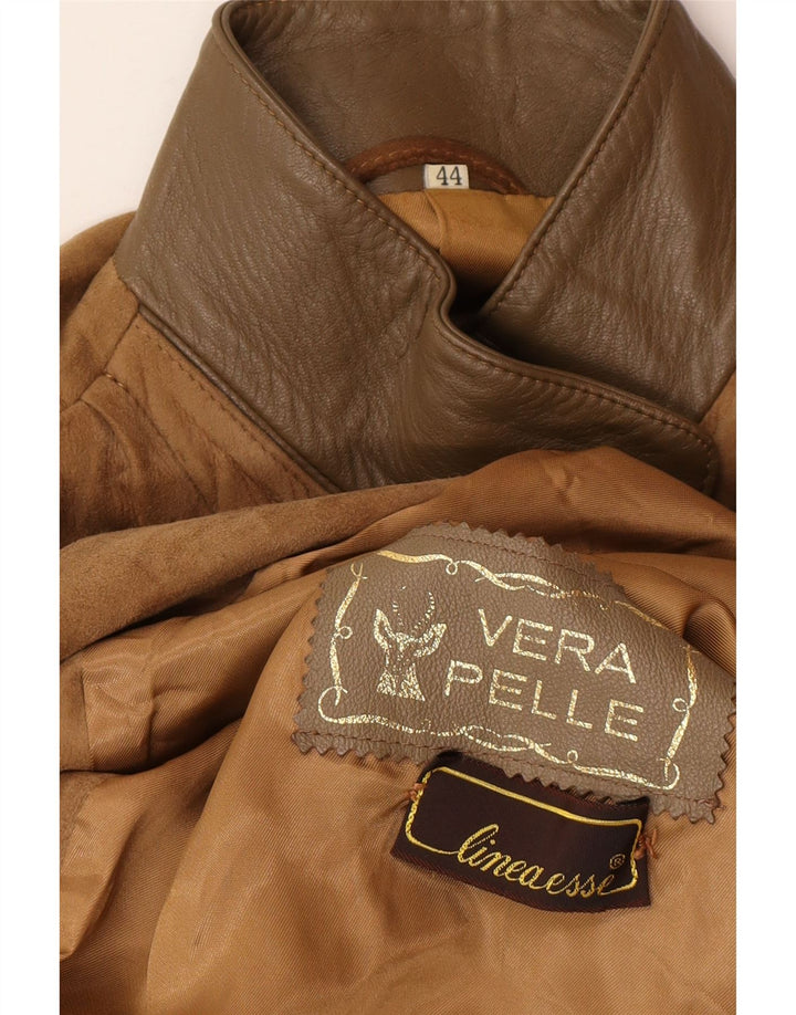 Vintage Γυναικείο Υπερμεγέθη Σουέντ Μπουφάν IT 44 Δερμάτινο Μεσαίο Καφέ