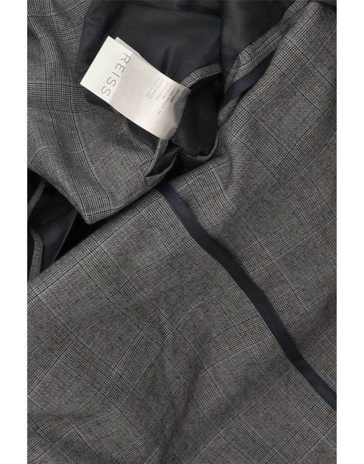 Reiss Ανδρικό σακάκι σακάκι με 1 κουμπί UK 36 Small Grey Check
