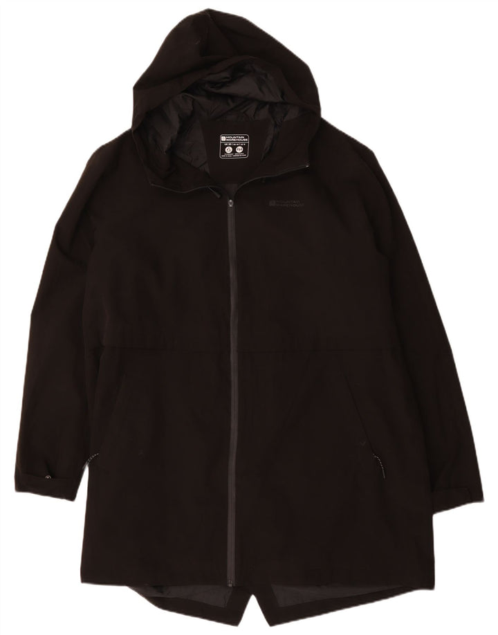 Mountain Warehouse Γυναικείο Αδιάβροχο με Κουκούλα UK 20 2XL Μαύρο Πολυεστέρα