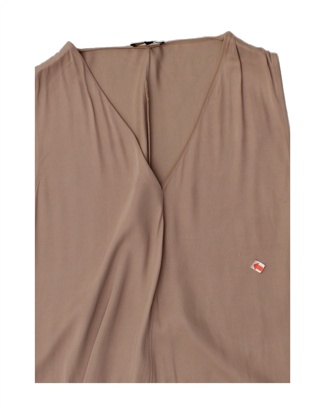 MASSIMO DUTTI Womens Sleeveless Blouse Top EU 42 Large Beige Vintage Massimo Dutti and Second-Hand Massimo Dutti from Messina Hembry 