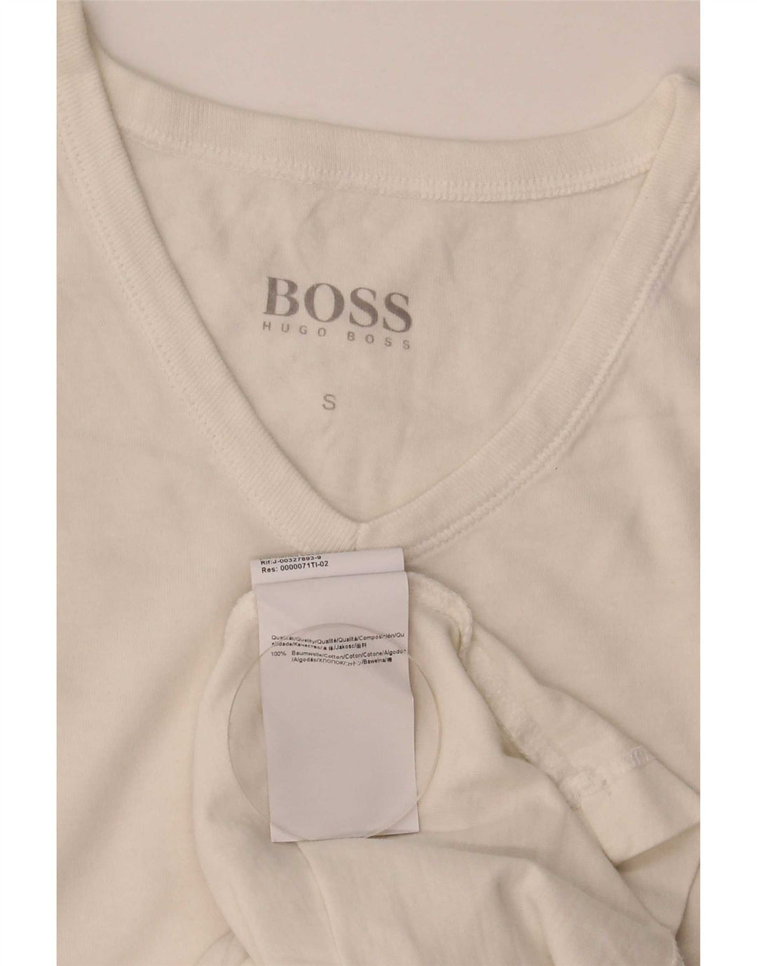 Ανδρικό T-Shirt Hugo Boss Top Μικρό λευκό βαμβακερό