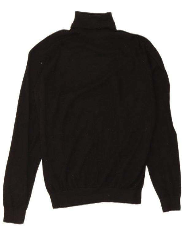 Zara Γυναικείο πουλόβερ με ρολό λαιμόκοψη UK 10 Small μαύρο