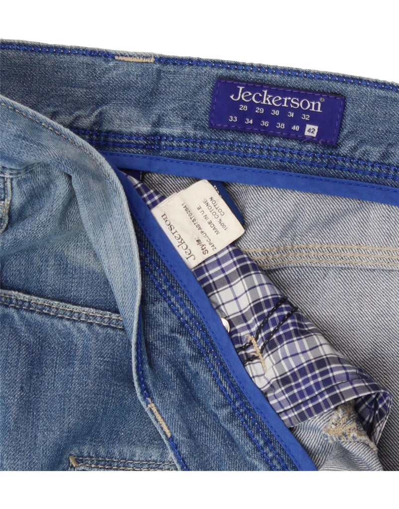 JECKERSON Mens Slim Jeans W42 L37 Blue Cotton Vintage Jeckerson and Second-Hand Jeckerson from Messina Hembry 