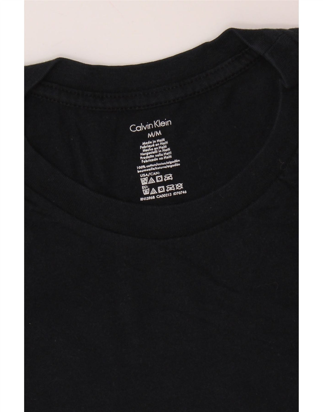 Ανδρικό T-Shirt CALVIN KLEIN Τοπ μεσαίου μπλε βαμβακερό